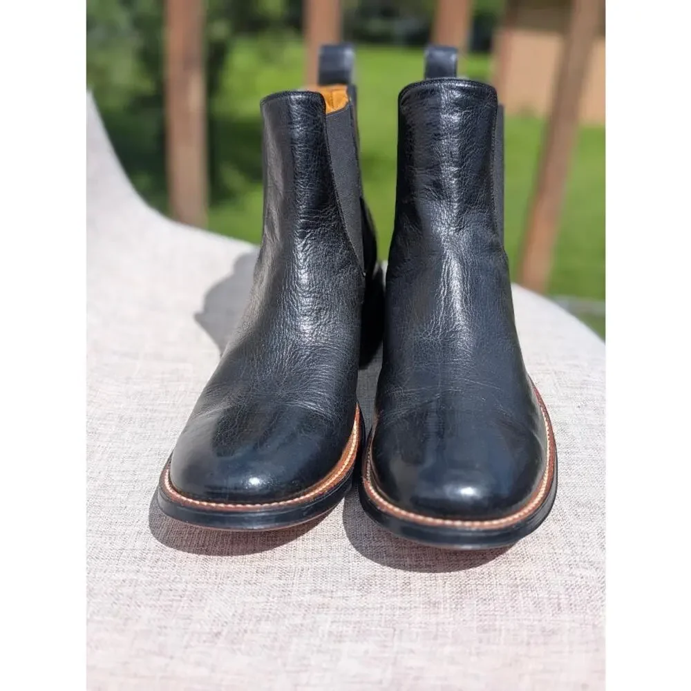 New Rod Patrick Jodphur Bootie Womens 9 B Black Calf Skin Handmade Never Worn